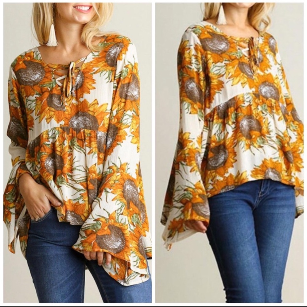 SOLD 💟Peasant Blouse by Umgee - Picture 3 of 8